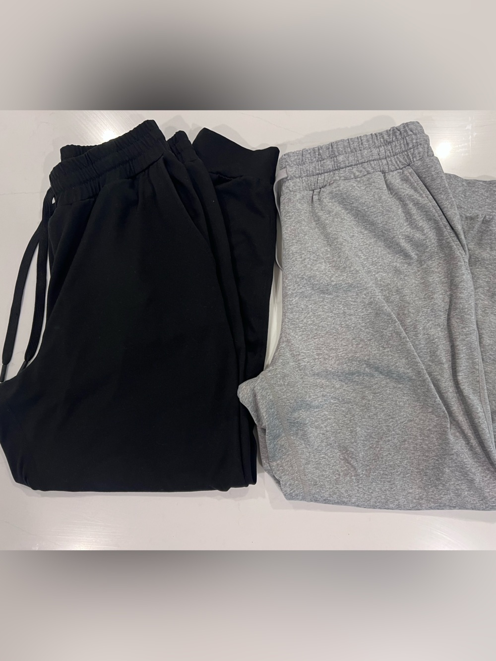 Quince Black & Light Gray Track Joggers Set